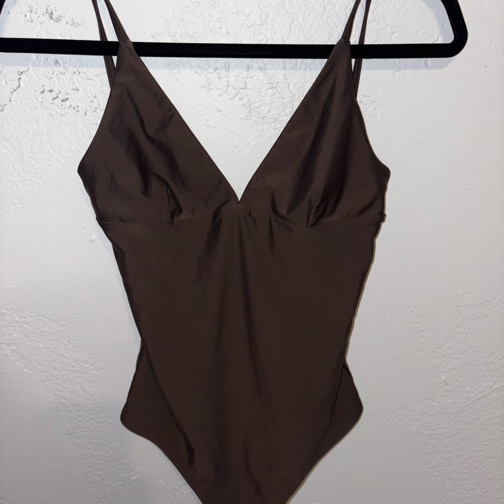 Matteau One Piece Swim size 6 chocolate brown